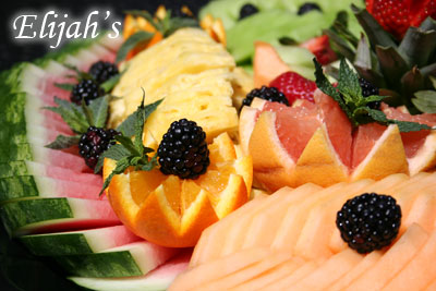 Elijah's Catering San Diego, Decorated California Fresh Fruit Platter.